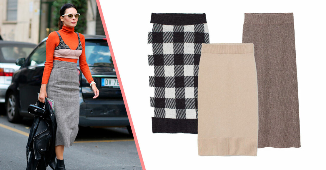 14 bekväma och snygga stickade kjolar 2020