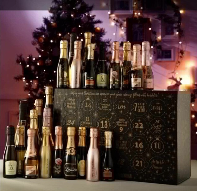 Adventskalendrarna som innehåller öl, whiskey, cava och prosecco