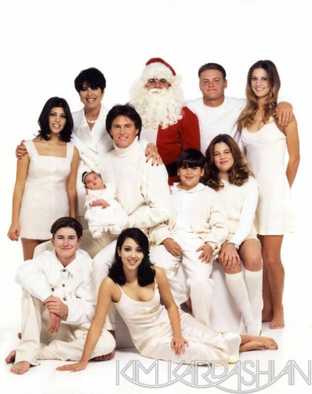 Familjen Kardashians alla julkort genom åren