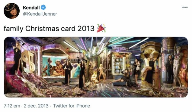 Familjen Kardashians alla julkort genom åren