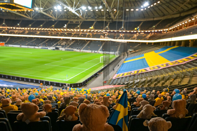 Nallen-kuppen på landslagets fotbollsmatch mot Kroatien
