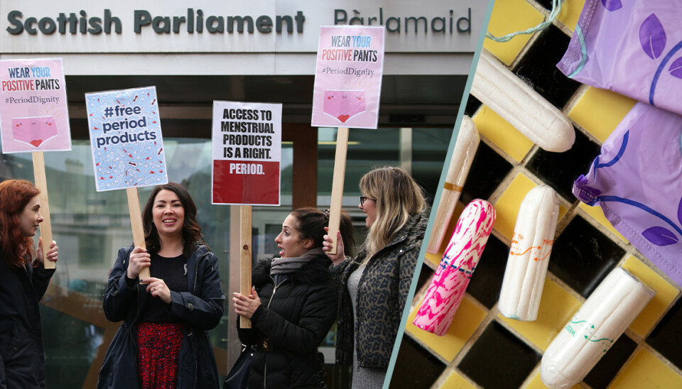 Skottland blir först i världen med gratis mensskydd