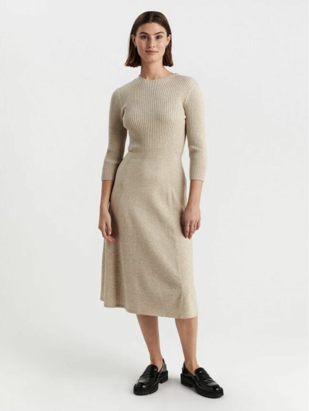 14 stickade klänningar i säsongens trendigaste nyanser