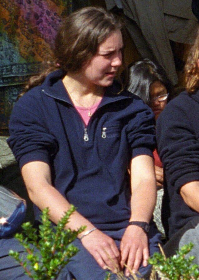 Kate Middleton på en expedition i Chile 2001. Kate Middleton på en expedition i Chile 2001.
