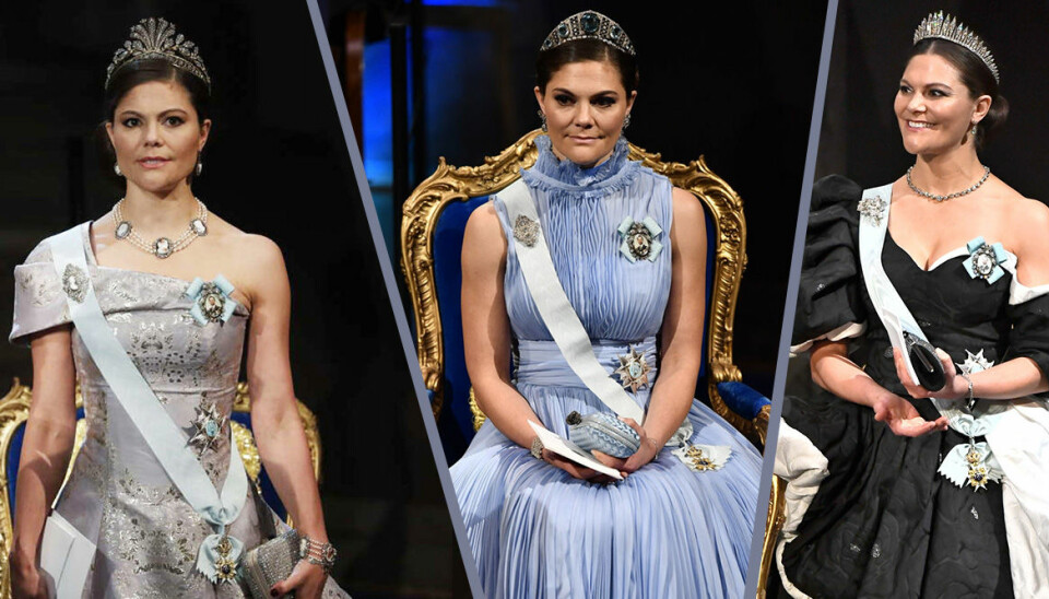 13 gånger Victoria burit svensk design på Nobel
