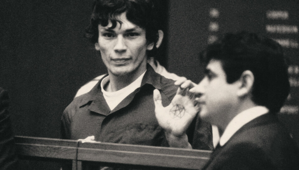 Richard Ramirez (The Night Stalker) in episode 4 “Manhunt” of Night Stalker: The Hunt for a Serial Killer. Cr. NETFLIX © 2021 Richard Ramirez (The Night Stalker) in episode 4 “Manhunt” of Night Stalker: The Hunt for a Serial Killer. Cr. NETFLIX © 2021