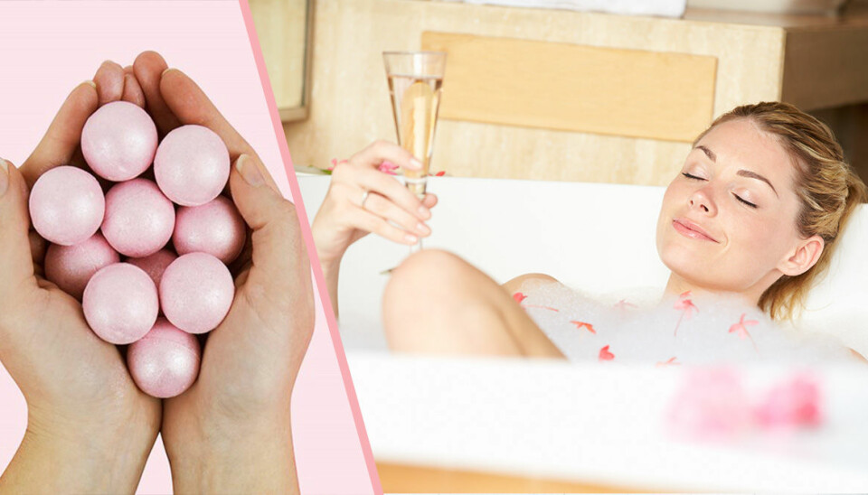 Bada i rosévin och prosecco – här kan du köpa badbomberna