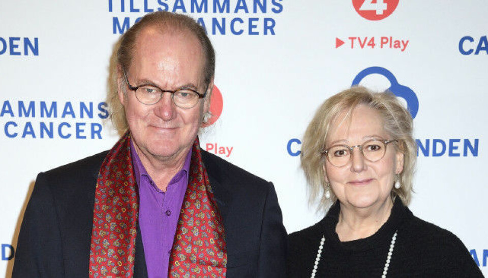 Peter Haber och Lena på Barncancer-galan 2020. Peter Haber och Lena på Barncancer-galan 2020.