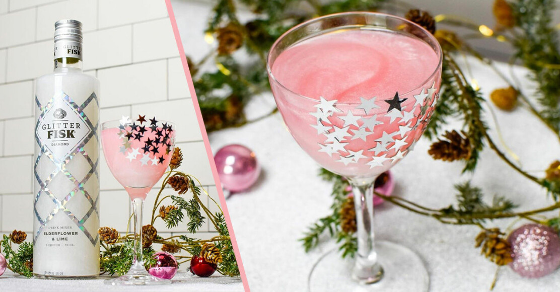 Den perfekta nyårsdrinken – bubbel, glitter och inslag av rosa