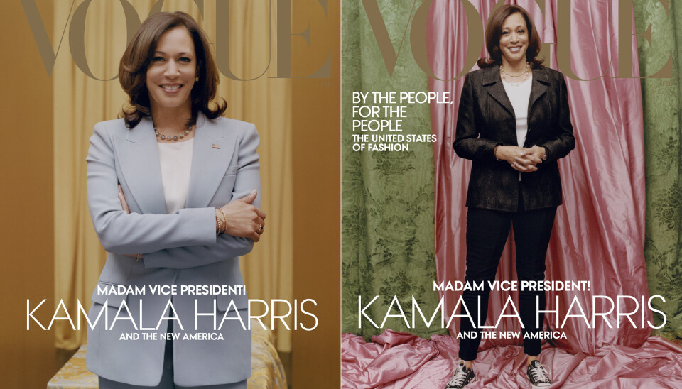 Den nya omslagsbilden till vänster, och den kritiserade bilden till höger. Den nya omslagsbilden till vänster, och den kritiserade bilden till höger.