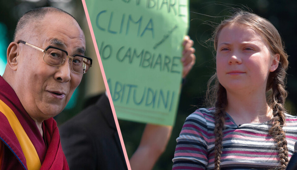 Dalai lamas hyllning till Greta Thunberg: ”Ser en lillasyster”