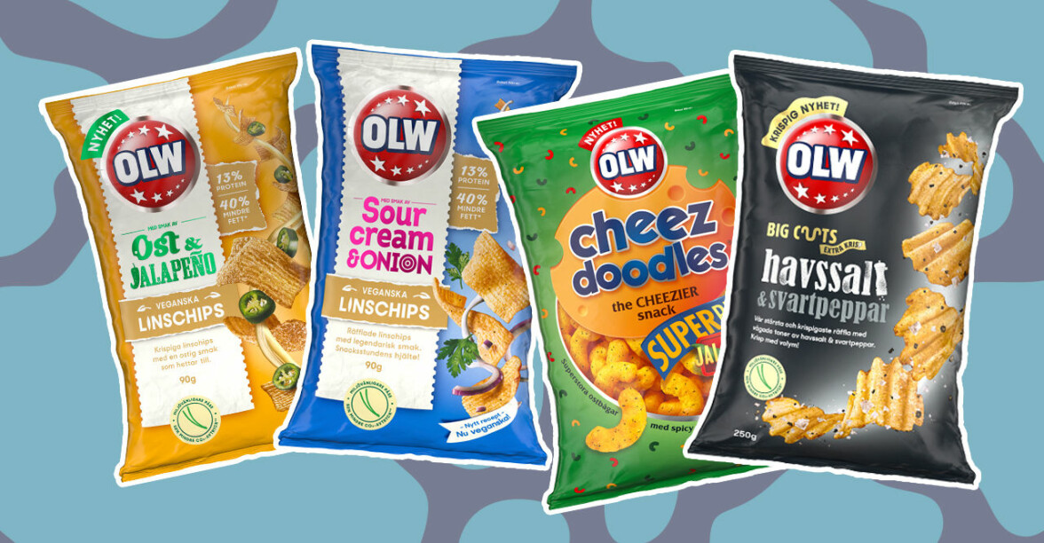 Nyheter från OLW 2021 – 4 nya smaker på chips och ostbågar
