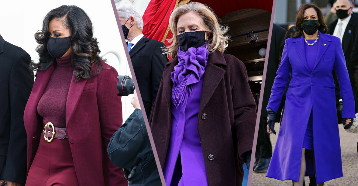 Därför bar Clinton, Harris och Obama lila under installationen