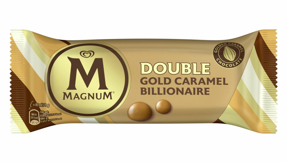 GB Glace lanserar Magnumglass med guldchoklad, salt karamell och kex