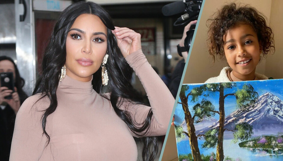 Kim Kardashians ilska efter anklagelserna mot dottern Norths tavla
