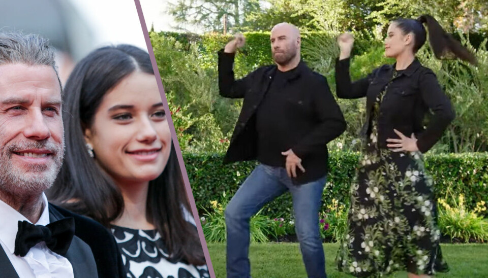 John Travolta dansar loss med dottern Ella i gullig Tiktok-video