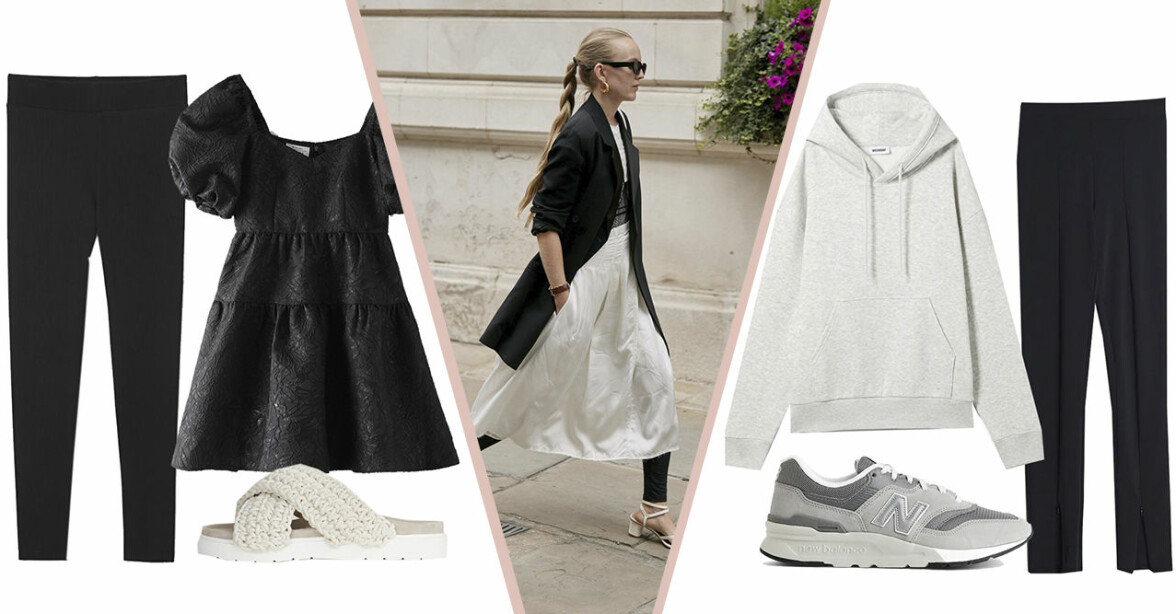 5 plagg du alltid kan bära med leggings – så stylar du dem