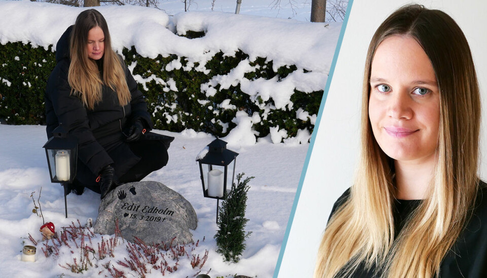 Emelies barn dog i magen: ”I vecka 34 såg allting bra ut”