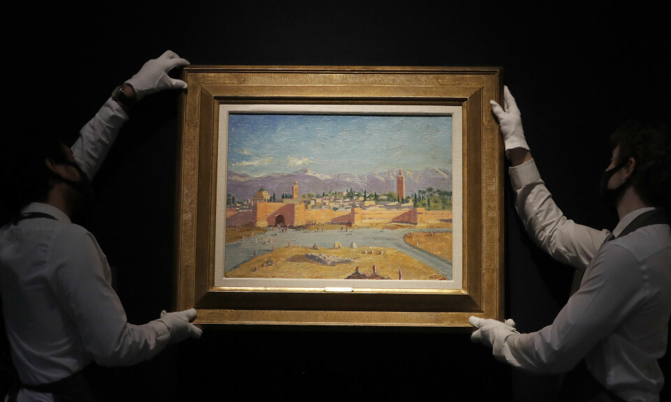 Tavlan Angelina Jolie fick av ex-maken Brad Pitt 2011. Tavlan Angelina Jolie fick av ex-maken Brad Pitt 2011.