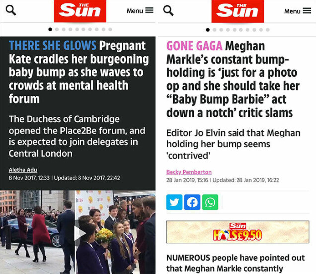 Så har brittisk press skrivit om Kate Middleton vs Meghan Markle