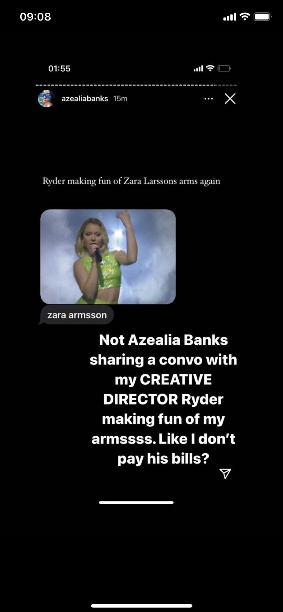Zara Larsson sparkar anställd efter vikthån