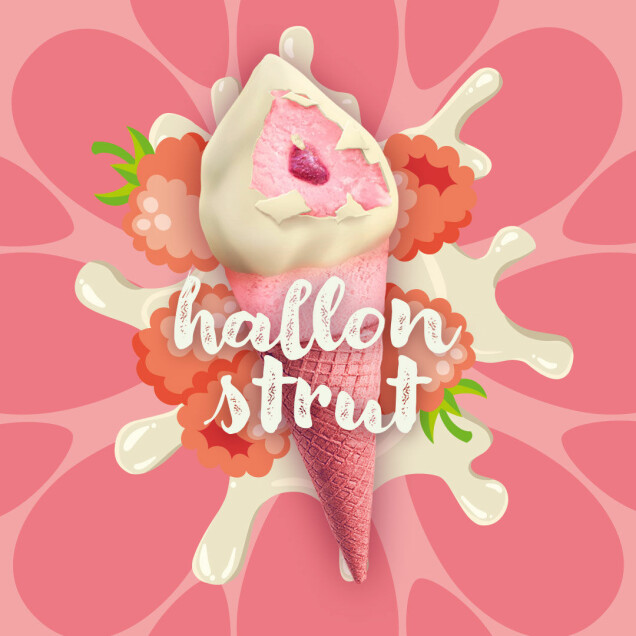 Hallonglass med smak av vit choklad, så beskrivs Hemglass nya Hallonstrut. Hallonglass med smak av vit choklad, så beskrivs Hemglass nya Hallonstrut.