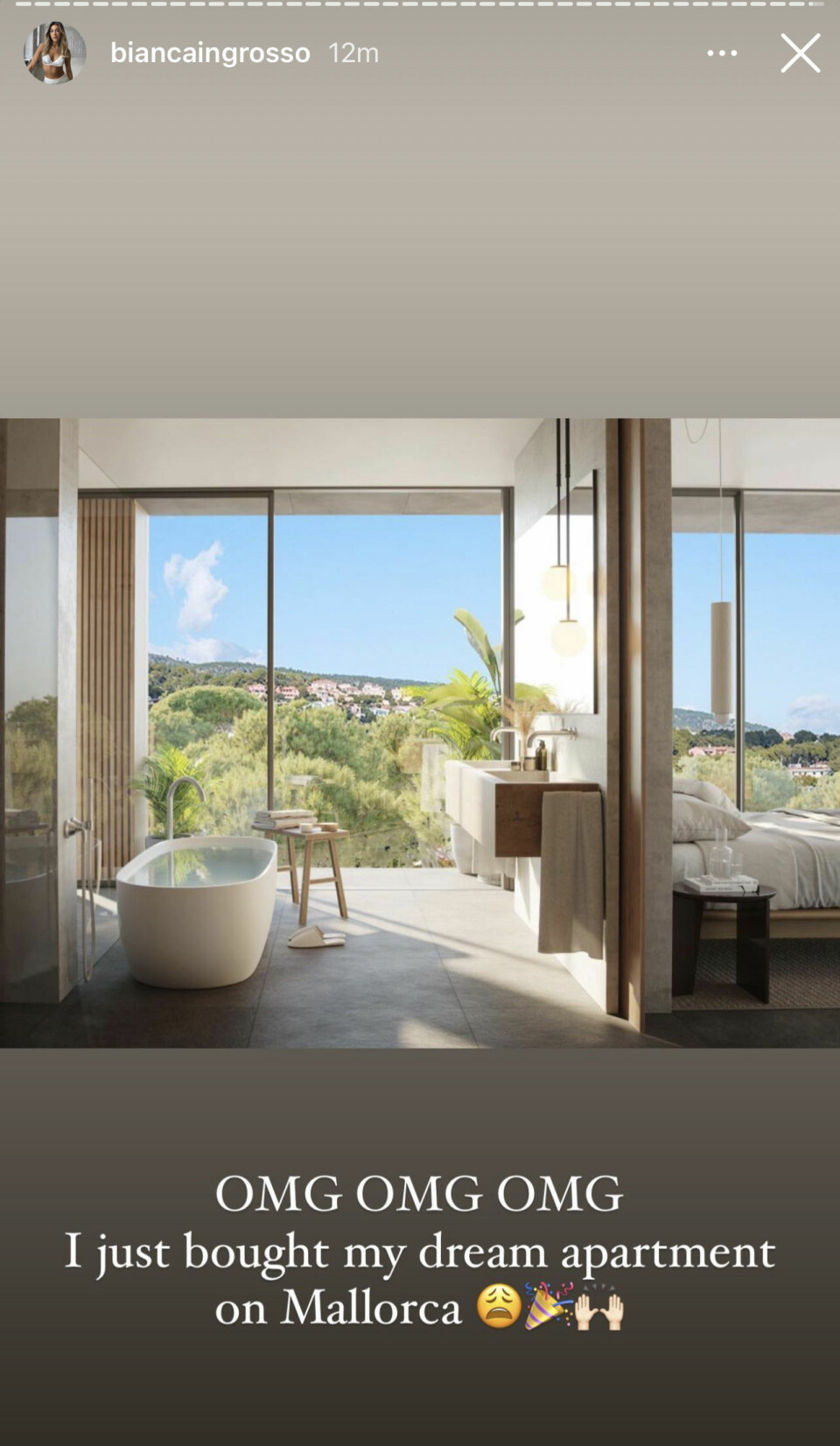 Bianca Ingrosso köpte precis en ny lägenhet. Bianca Ingrosso köpte precis en ny lägenhet.