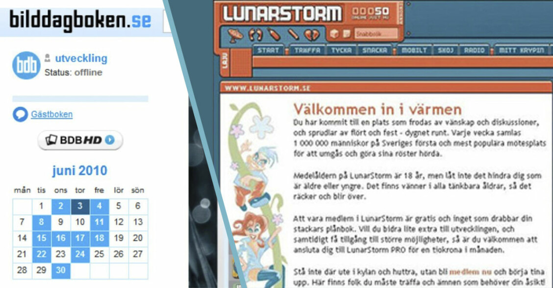 Nostalgi: Så såg sajterna ut när du skaffade dem