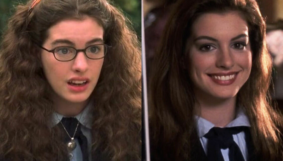 Anne Hathaway i En prinsessas dagbok. Anne Hathaway i En prinsessas dagbok.