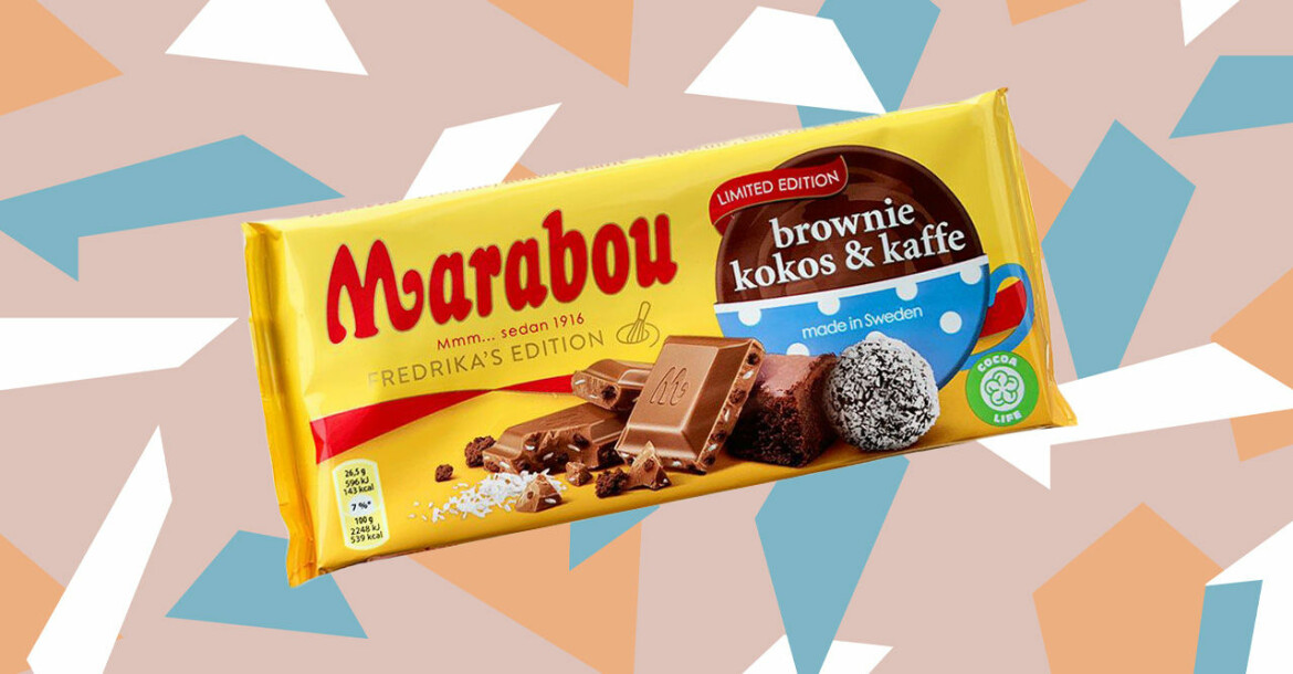Nyhet från Marabou: choklad med smak av brownie, kokos och kaffe
