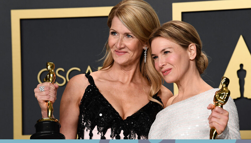 2020 års kvinnliga biroll Laura Dern och kvinnliga huvudroll Renée Zellweger. 2020 års kvinnliga biroll Laura Dern och kvinnliga huvudroll Renée Zellweger.