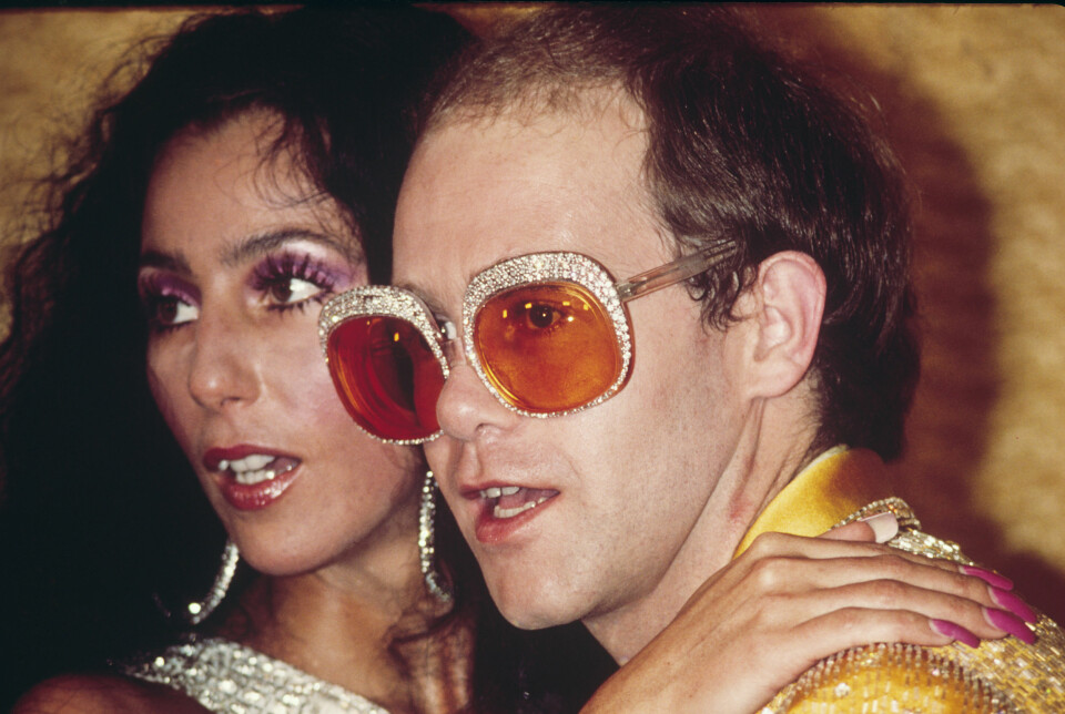 Cher tillsammans med Elton John Cher tillsammans med Elton John