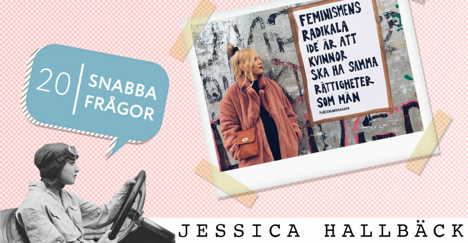20 snabba frågor just nu – med Jessica Hallbäck