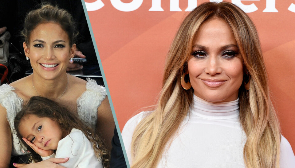 Tre generationer: Bilden på Jennifer Lopez, mamman och dottern Emme
