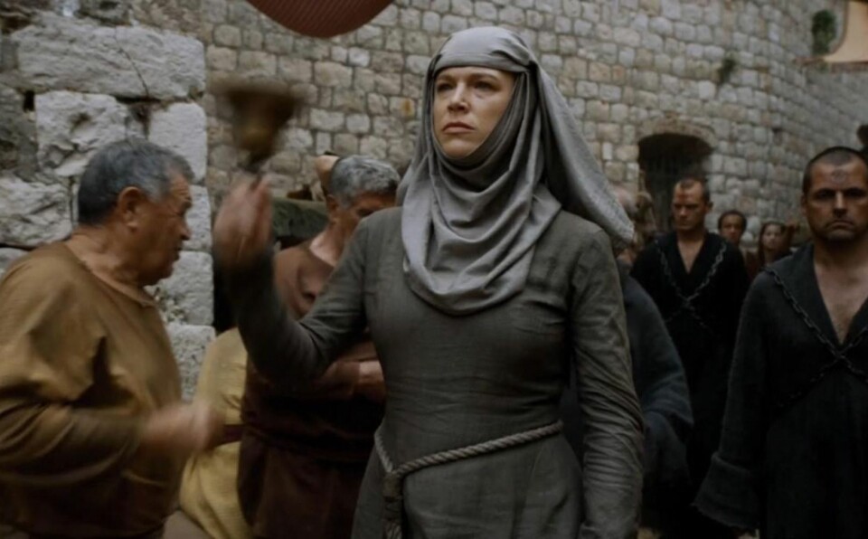 Hannah Waddinghams ”shame nun” blev en meme efter avsnittet. Hannah Waddinghams ”shame nun” blev en meme efter avsnittet.