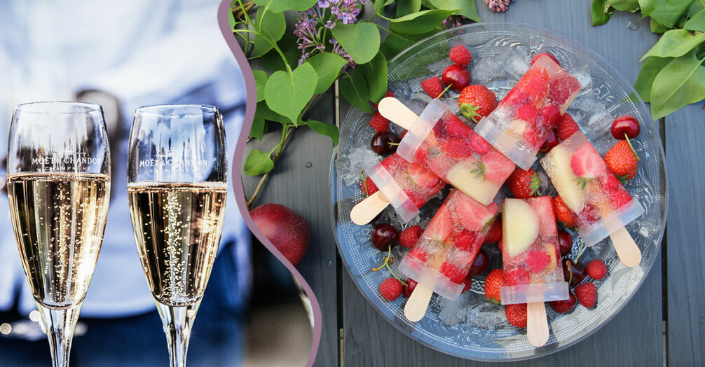 Så enkelt gör du fruktiga popsicles med prosecco