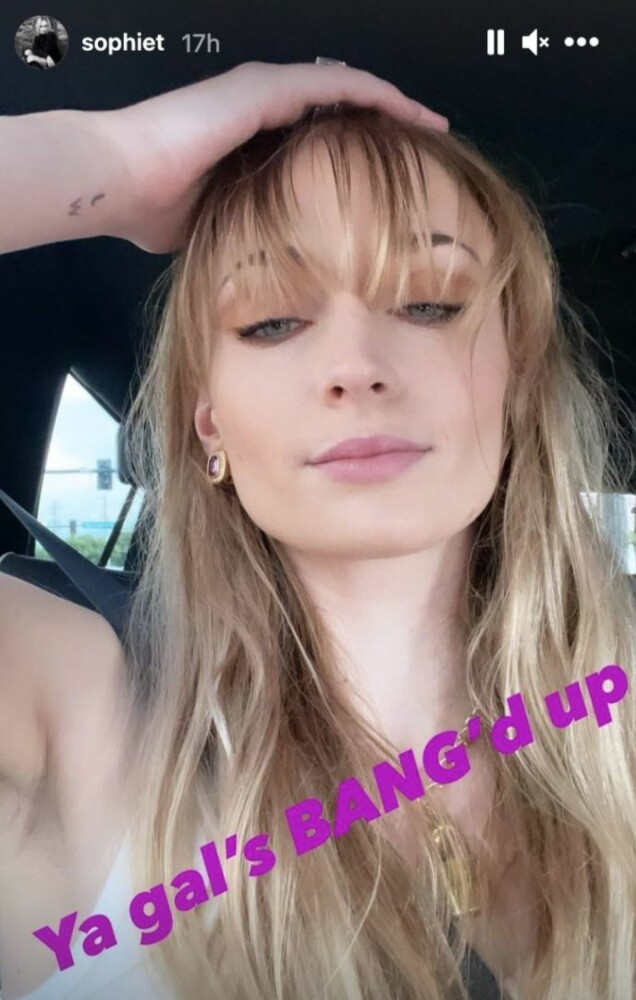 Sophie Turner klippte nyss lugg. Sophie Turner klippte nyss lugg.