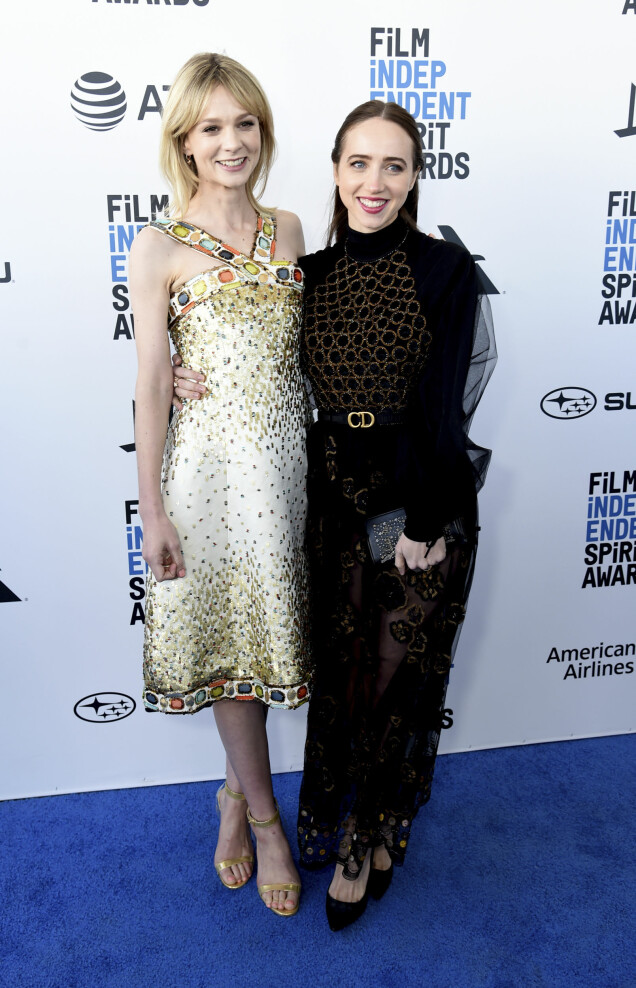 Skådisarna Carey Mulligan och Zoe Kazan på gala 2019. Skådisarna Carey Mulligan och Zoe Kazan på gala 2019.