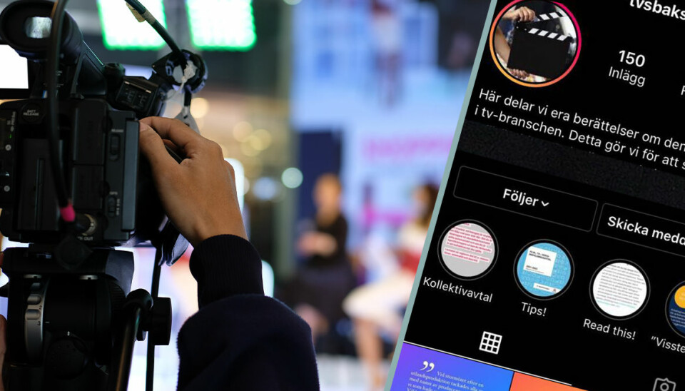 Nya Instagramkontot tvsbaksida – lyfter vittnesmål från tv-branschen