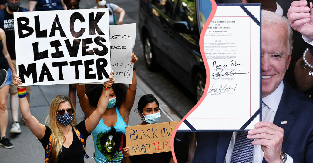 Minnesdagen för slaveriet (Juneteenth) blir helgdag i USA