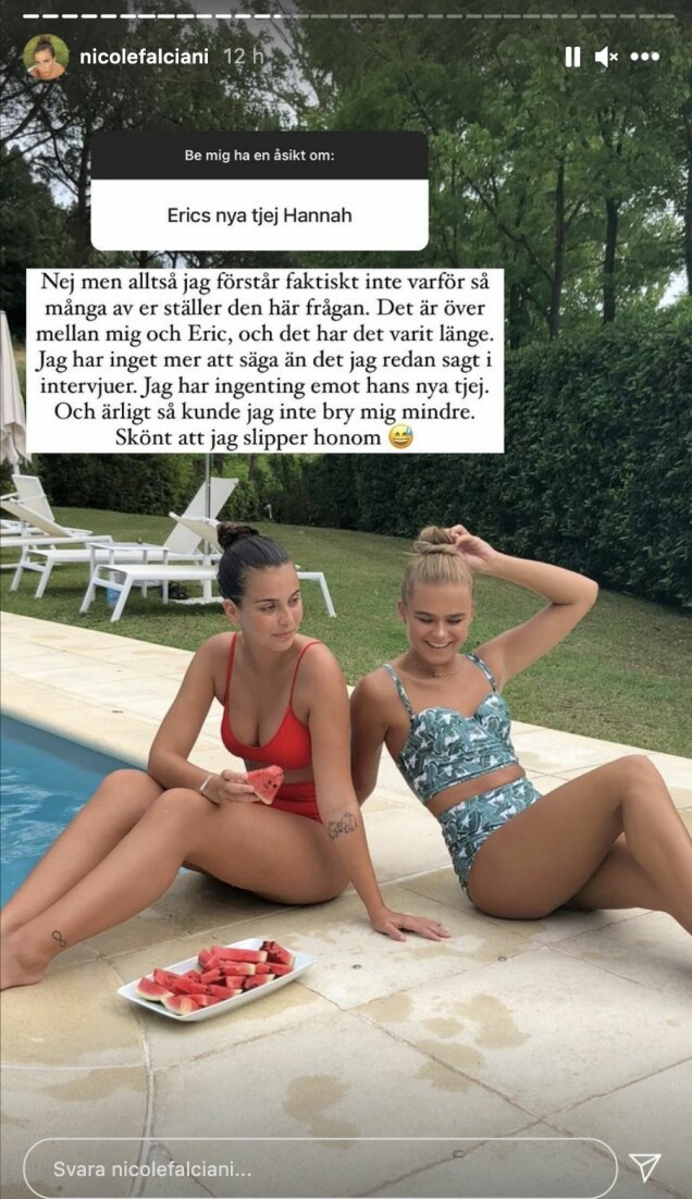 Nicole Falciani och Hanna Schönberg för ett par år sedan. Nicole Falciani och Hanna Schönberg för ett par år sedan.
