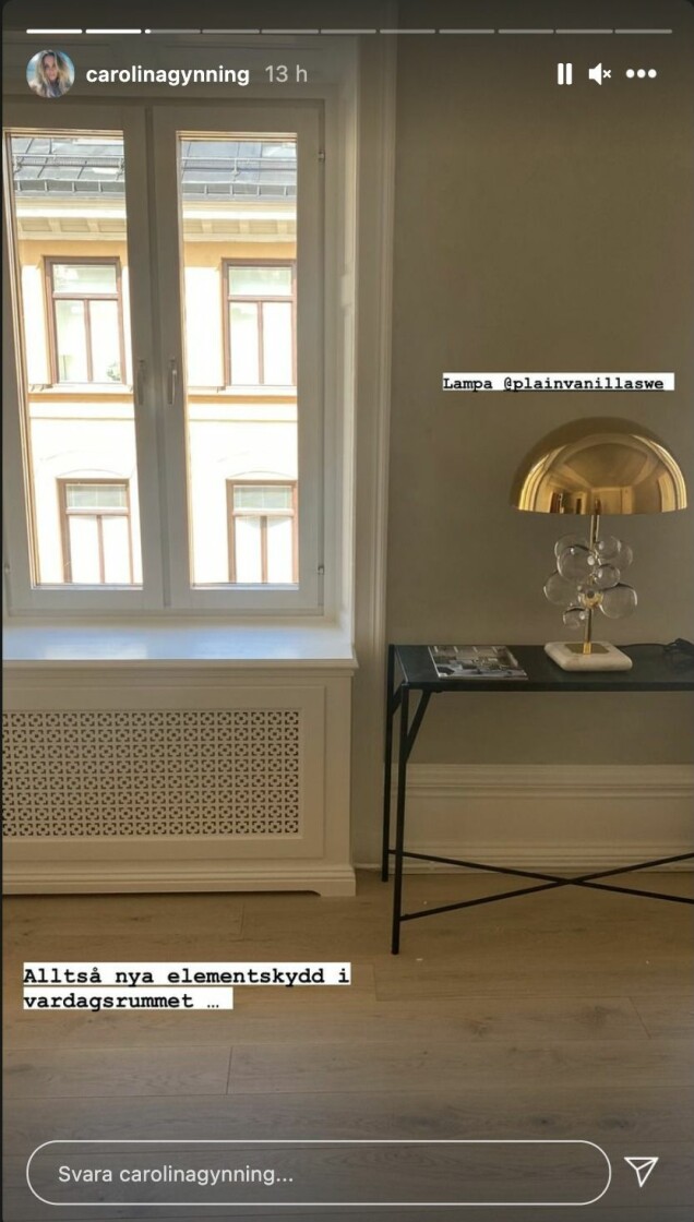 Carolina Gynning visar upp rummen i nya lägenheten – se bilderna
