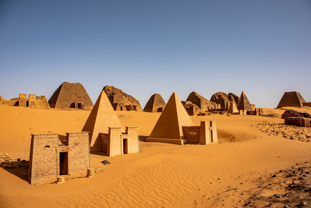 Pyramiderna i Nubia, Sudan. Pyramiderna i Nubia, Sudan.