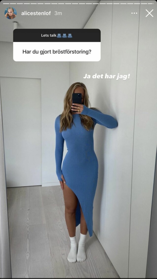 Alice Stenlöf berättar om skönhetsoperationen