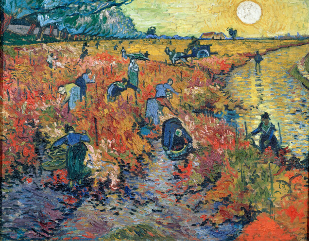 The red vineyard at Arles. The red vineyard at Arles.