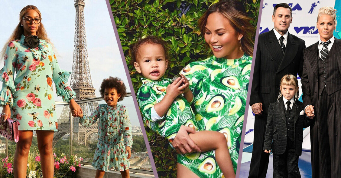 Kändisar som klädmatchar med sina barn – och det är så gulligt