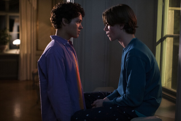 Omar Rudberg och Edvin Ryding i Young Royals. Omar Rudberg och Edvin Ryding i Young Royals.