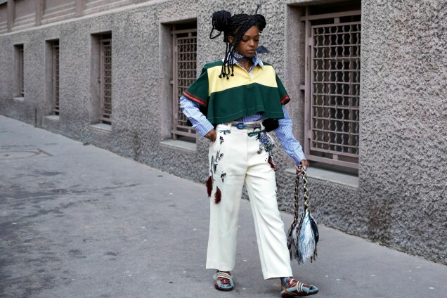 Selah Marley fastnade på bild under Paris Fashion Week i maj 2018. Selah Marley fastnade på bild under Paris Fashion Week i maj 2018.