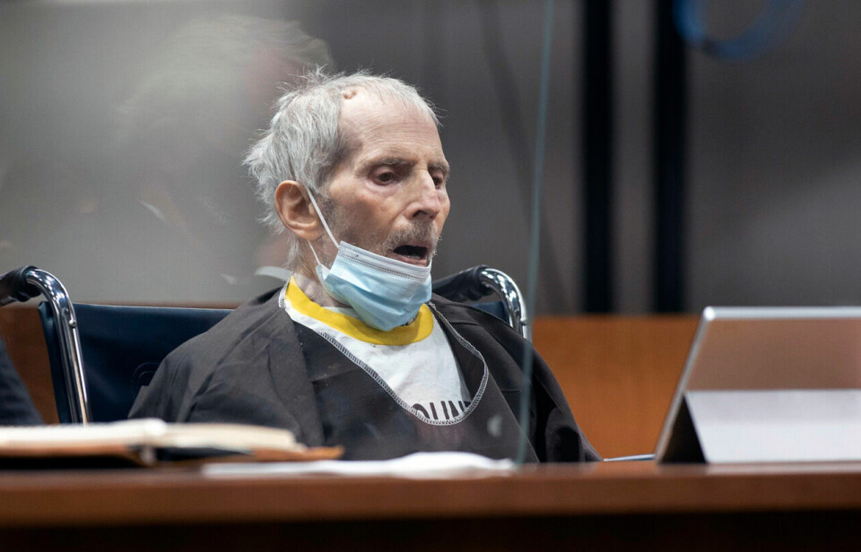 Robert Durst vid förkunnandet av domen i oktober 2021. Foto: TT Robert Durst vid förkunnandet av domen i oktober 2021. Foto: TT