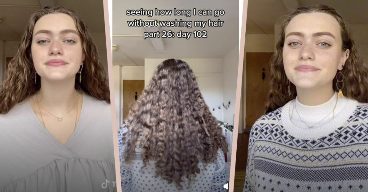 Hon har inte tvättat håret på 100 dagar – nu är målet 150 dagar